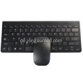 Eine schwarze kabellose Tastatur und Maus für Laptop